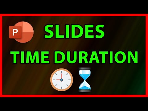 How to set the time / duration between slides on Powerpoint 2019
