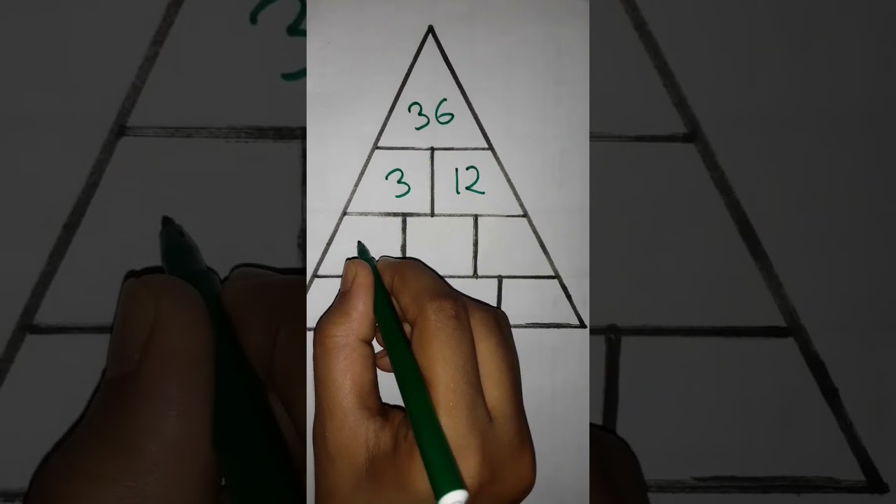 Solve this Math pyramid❗ 90% people was failed!    #mathematics #maths #braingames #puzzle #math