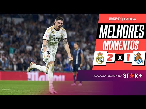 Gols e lances de Real Madrid x Real Sociedad