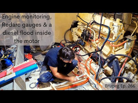 Engine Monitoring, Redarc gauges & a diesel flood inside the motor - Brupeg Ep. 266