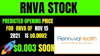 RNVA STOCK - IHUB RNVA | RNVA | RENNOVA HEALTH STOCK | RNVA STOCK FORECAST | RNVA STOCK PRICE