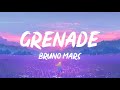 Bruno Mars - Grenade (Lyrics) | 1 HOUR