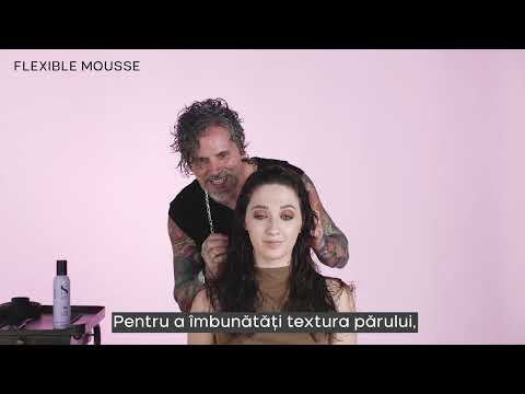 Alfaparf Milano Pro Semi di Lino STYLE&CARE FLEXIBLE MOUSSE Spuma modelatoare flexibila Tutorial