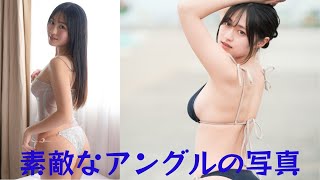 藤原ナミ、圧巻のHカップバストにスケスケのキャミソールと小さめ紐ショーツで美ヒップ披露