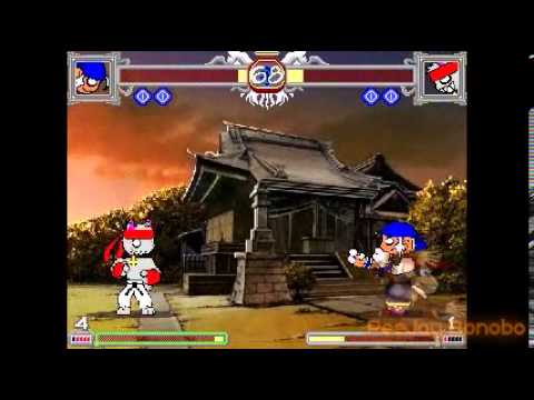 Booby Tales (2D Fighter Maker '95) Arcade Run: Wao