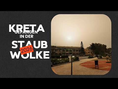 Kreta gefangen in der Wolke aus Saharastaub