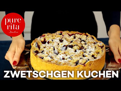 🍰 Zwetschgenkuchen mit Streuseln | Pflaumenkuchen (Rezept)