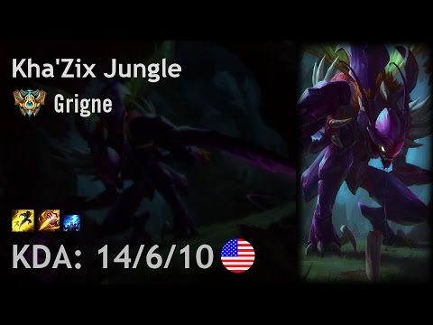 Kha'Zix Jungle vs Graves - Grigne - NA Challenger Patch 6.20