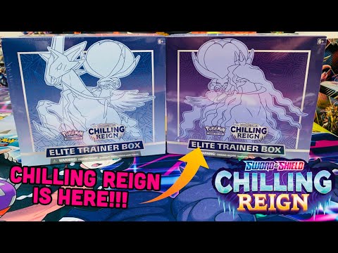 Opening Pokemon Chilling Reign Elite Trainer Boxes! - NEW Pokemon Chilling Reign ETB's!