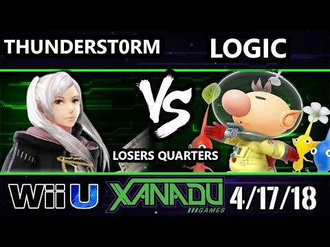 S@X 246 Smash 4 - ThunderSt0rm (Robin) Vs. VGBC | Logic (Olimar) - Wii U Losers Quarters