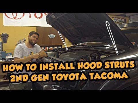 Redline Tuning Hood Struts Install | 2nd Gen Toyota Tacoma | TRD Buildup