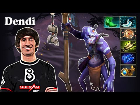 Dendi - Witch Doctor Support with Quinn Invoker | Dota 2 7.29d Gameplay