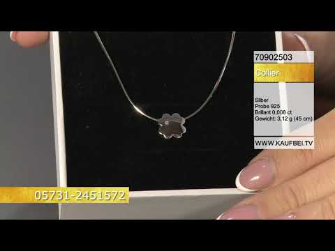 Sokolov Колье из серебра 925 пробы с бриллиантом Sokolov Колье из серебра 925 пробы с бриллиантом