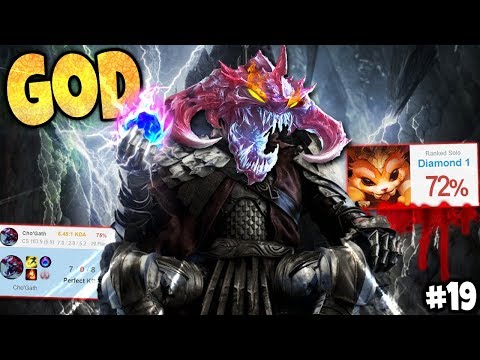 Meet the High ELO 75% Win Ratio CHO'GOD BUILD 🔥 Road to Master #19! LoL Cho'Gath Season 10 Gameplay