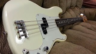 Video thumbnail for Fender Precision P Bass MIM Demo by littleredguitars2