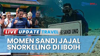 Momen Sandiaga Uno Snorkeling di Desa Wisata Iboih, Surga Bawah Laut di Ujung Barat Indonesia