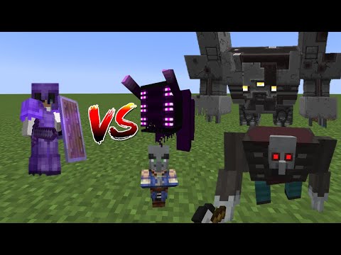 Me Vs Crimson Steve More Mobs - Minecraft Boss Fight