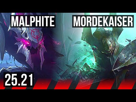 MALPHITE vs MORDEKAISER (TOP) | EUW Master | 25.21