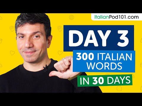 Day 3: 30/300 | Learn 300 Italian Words in 30 Days Challenge