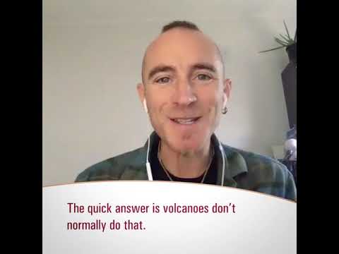 If there is enough pressure can a volcano crack, or split in half?