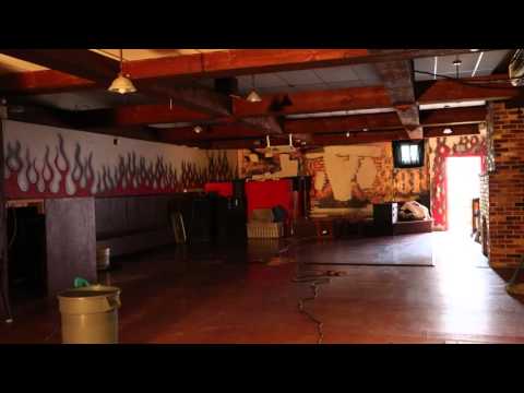 Tour Hamilton's burned former Hells Angels clubhouse