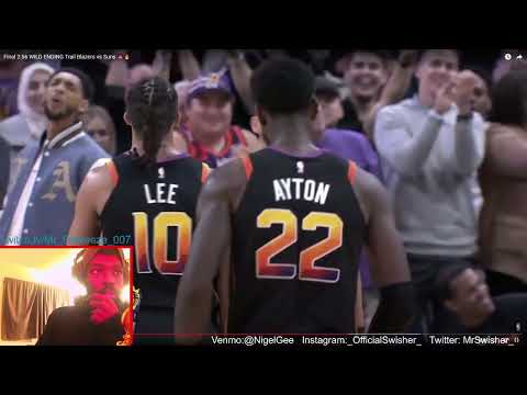 Final 2:56 WILD ENDING Trail Blazers vs Suns 🚨🔥 reaction | NBA, Espn, House of Highlights