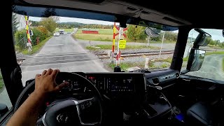 Download lagu POV Driving Scania V8 590S - Bypass of a closed section of road E6 mp3