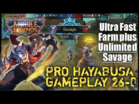 Longest Savage Streak - Pro Hayabusa Gameplay | Fast Farming and Rotation || Mobile Legends