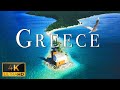 FLYING OVER GREECE (4K UHD) - Calming Music With Scenic Nature Film (4K Video Ultra HD)