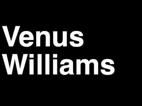 How to Pronounce Venus Williams USA Gold Medal Women's Tennis Doubles London 2012 Olympics Video