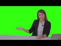 Chroma Key Journalist Women Men Tvnews News Reporter 1080p Green Screen