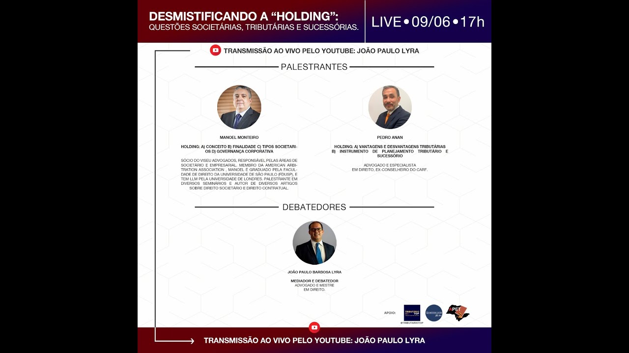 Holding Aspectos Tributários, Societários e Sucessórios - Desmistificando o tema.