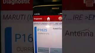 Significado do erro p1625 Opel