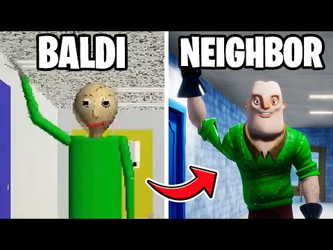 BALDI'S BASICS but in Hello Neighbor! (FULL WALKTHROUGH)