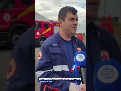 Primavera; Homem de 62 anos morre após desabamento em obra