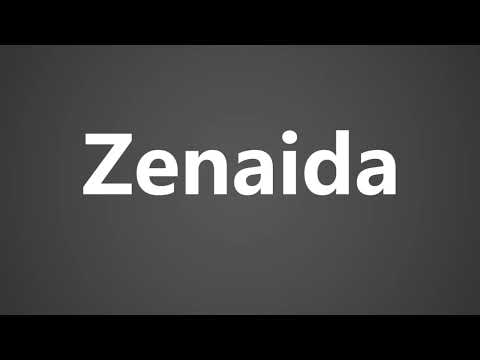 How To Pronounce Zenaida