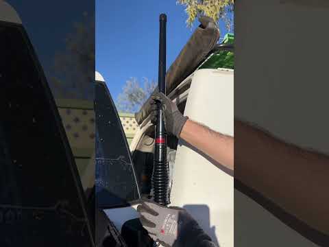 4X4 antenna bracket install. Easy as that! @aegpowertoolsau  #AEGpowertools #diy  #4wdradio #4x4