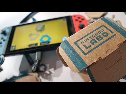Nintendo Labo First Look at NYC Preview Event | Playing with Cardboard | Raymond Strazdas