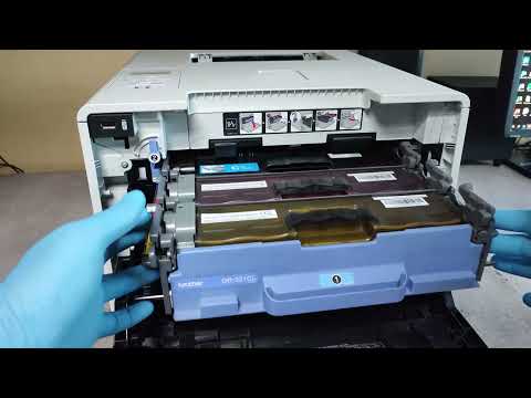 HOW TO REPLACE THE DRUM UNIT ON BROTHER HL-L8250, HL-L8260, HL-L8350, HL-L8360, HL-L9310, MFC-L8600