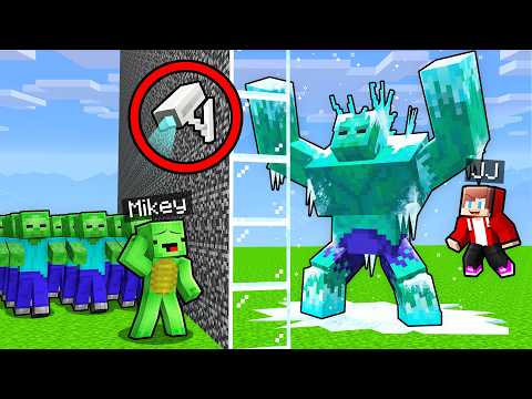 Mikey and JJ Use CAMERAS to Cheat in Elemental Minecraft Mob Battle: Maizen