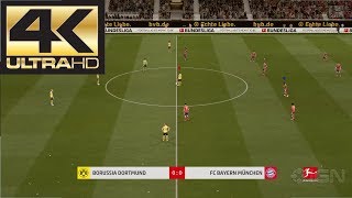 FIFA 20 Gameplay 4K 60 FPS Bayern München vs Borussia Dortmund (Xbox One, PS4, PC)