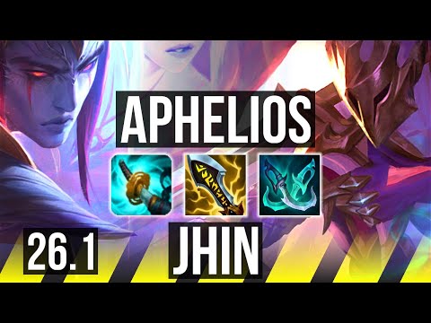 APHELIOS & Thresh vs JHIN & Poppy (ADC) | Perfect KDA: 10/0/2 | KR Master | 26.1