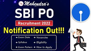 SBI PO 2022 Notification Out | SBI PO Vacancy, Syllabus, Preparation | Full Detailed Information