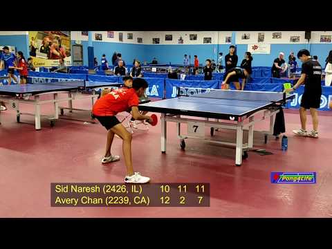 Sid Naresh (2426) vs Avery Chan (2239) at 2019 National Ranking Tournament
