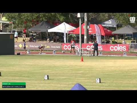 Boys U13 200m Timed Final 2: 2023-24 State Track and Field Championships