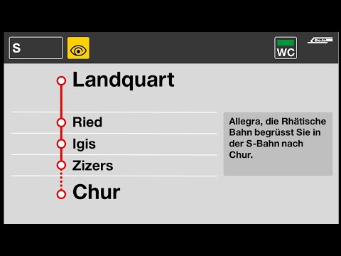 Rhätische Bahn Ansagen | S Landquart - Chur | BoJa Ansagen