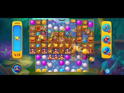 Fishdom level 3436 with super lightning