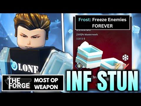 Crafting INFINITE STUN Weapon! | The Forge Roblox