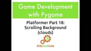 Pygame Platformer Part 18: Scrolling Background