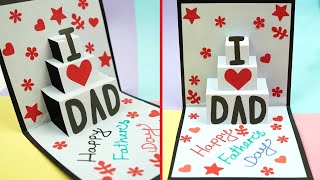 Surprise Your Dad! Make a 3D Pop-up Card For Father's Day || DIY Father's Day Craft Ideas